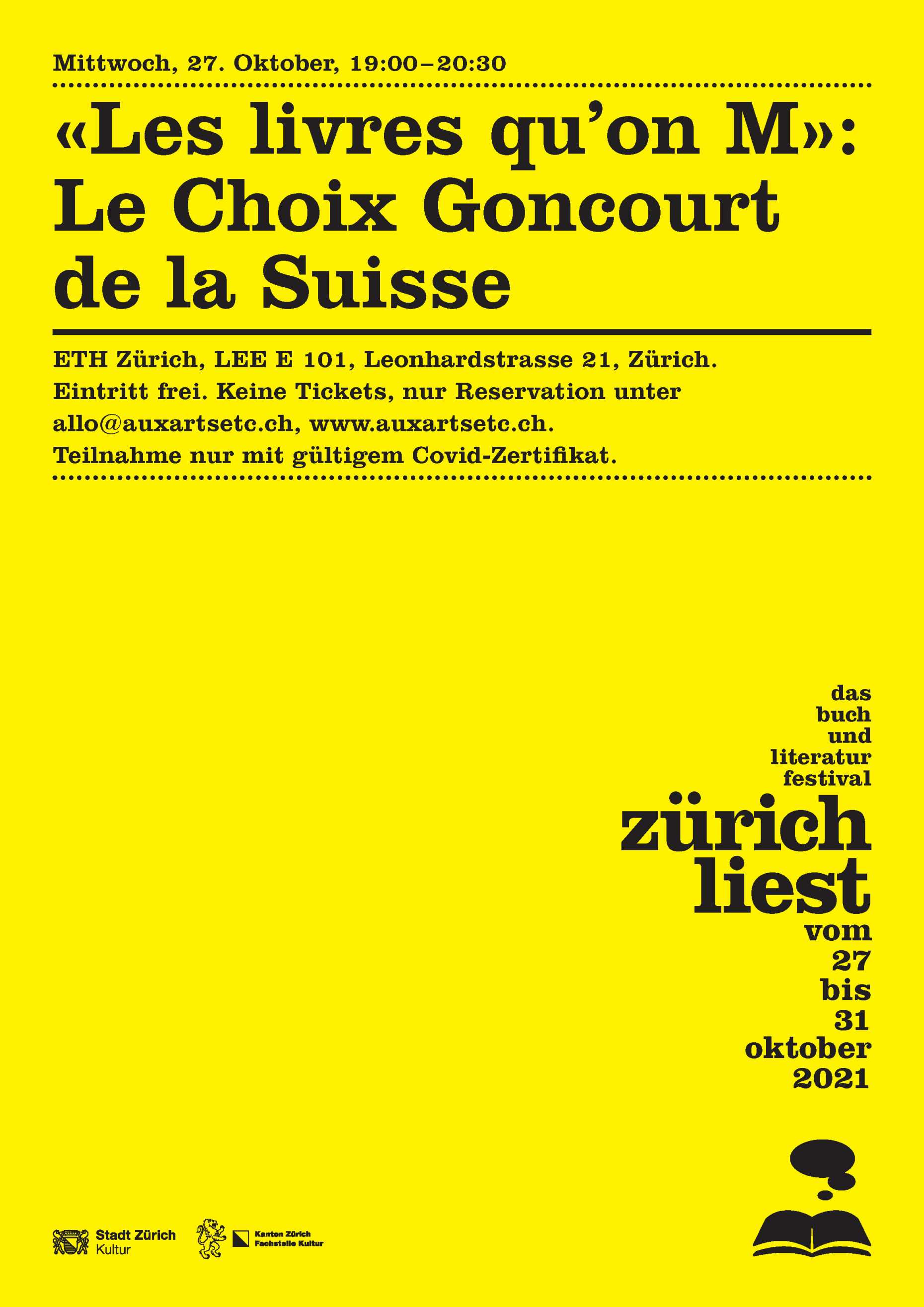Les livres qu’on M: Le Choix Goncourt de la Suisse, 27.10.2021